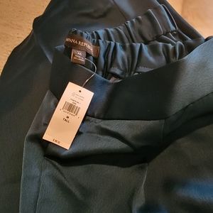 BR wide leg satin pants